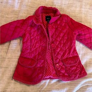 Gap jacket pink red little girls